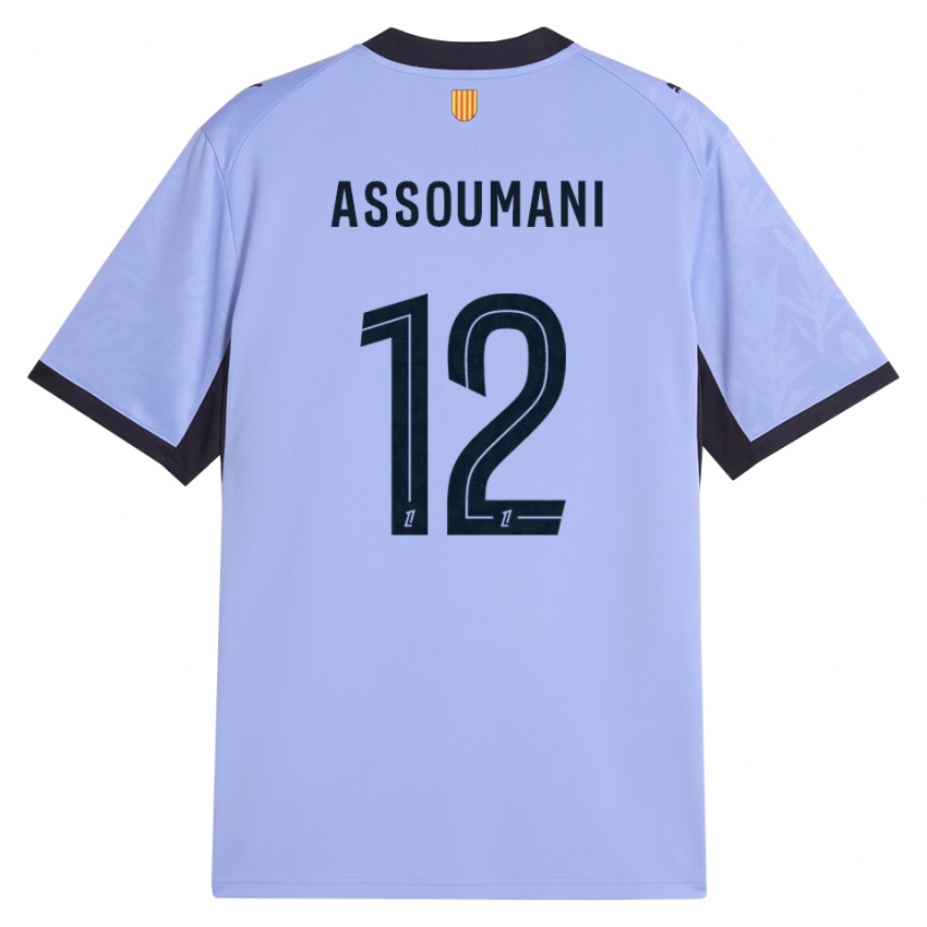 ילדים Saïfi Assoumani #12 שחור לבנדר ג'רזי קיט שלישי 2026/27 חולצה קצרה