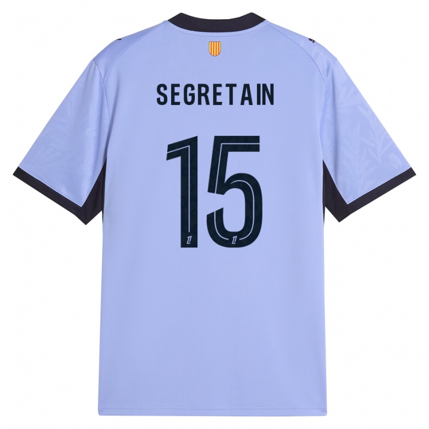 ילדים Julie Ségrétain #15 שחור לבנדר ג'רזי קיט שלישי 2026/27 חולצה קצרה