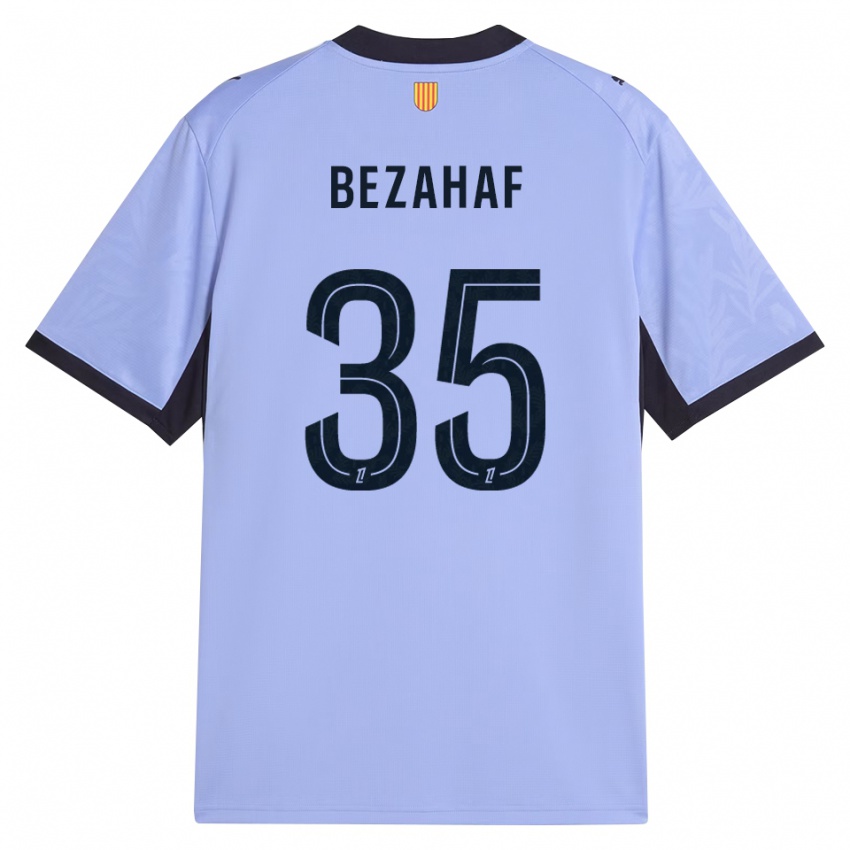 ילדים Kelyann Bezahaf #35 שחור לבנדר ג'רזי קיט שלישי 2026/27 חולצה קצרה