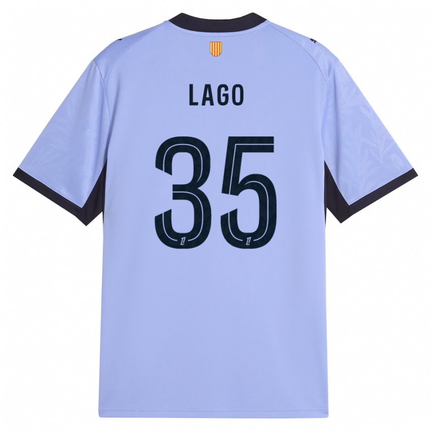 ילדים Ange Lago #35 שחור לבנדר ג'רזי קיט שלישי 2026/27 חולצה קצרה