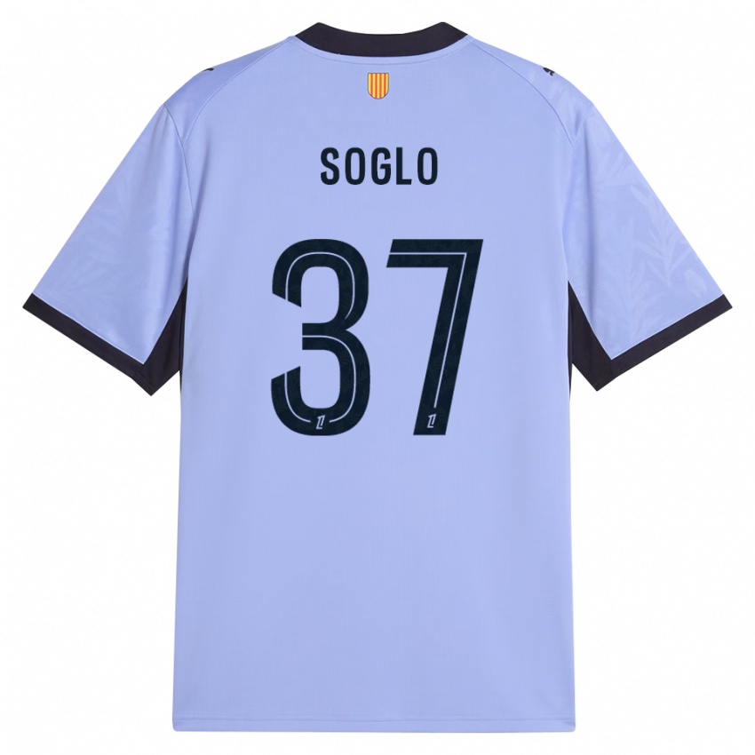 ילדים Emran Soglo #37 שחור לבנדר ג'רזי קיט שלישי 2026/27 חולצה קצרה
