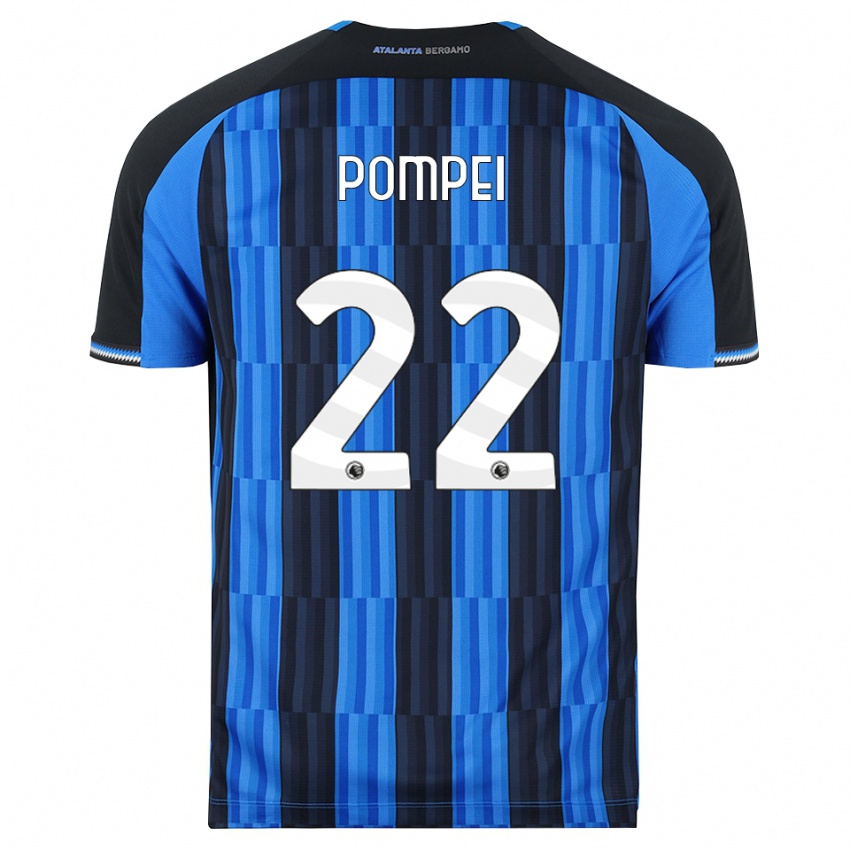 ילדים Thomas Pompei #22 כחול שחור אדום ג'רזי ביתית 2026/27 חולצה קצרה