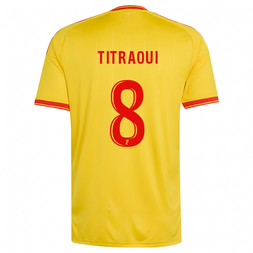 גברים Yacine Titraoui #8 זהב כתום אדום ג'רזי ביתית 2026/27 חולצה קצרה