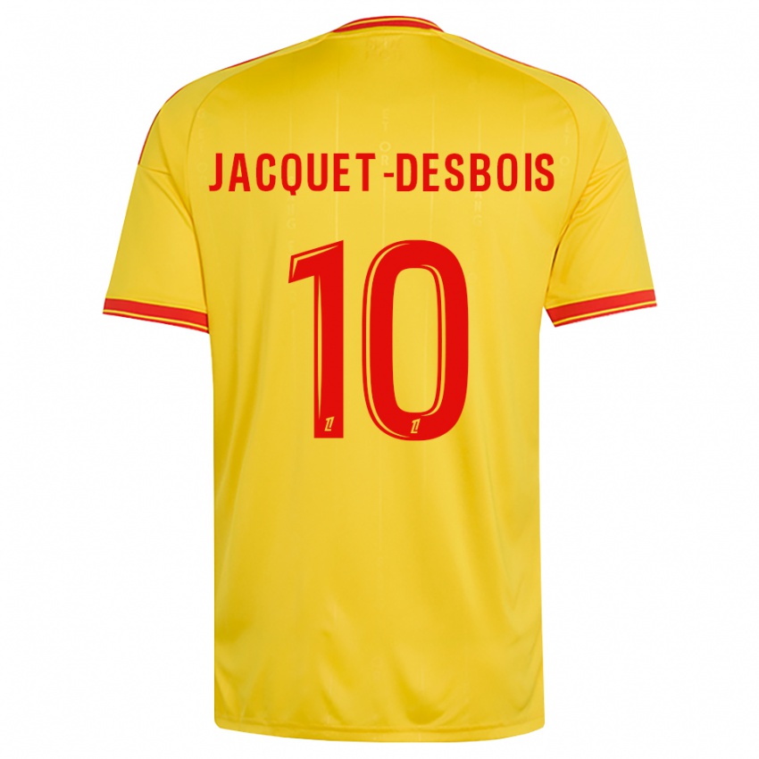 גברים Tairik Jacquet-Desbois #10 זהב כתום אדום ג'רזי ביתית 2026/27 חולצה קצרה