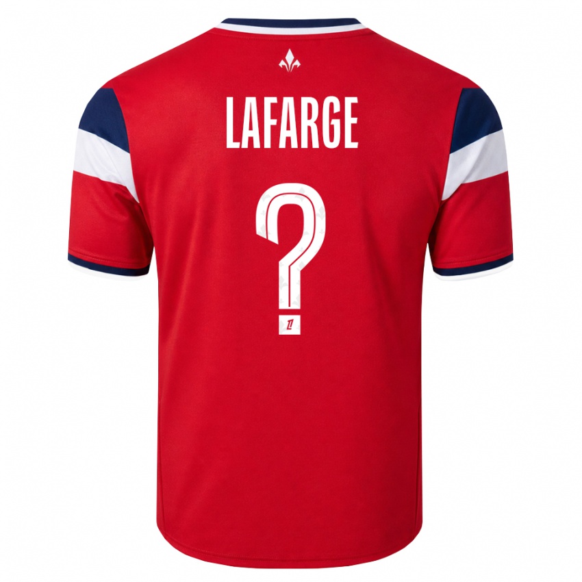 גברים Gabriel Lafarge #0 אדום לבן כחול מלכותי ג'רזי ביתית 2026/27 חולצה קצרה