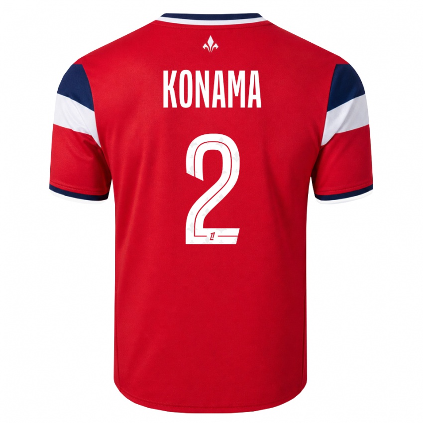 גברים Owen Konama #2 אדום לבן כחול מלכותי ג'רזי ביתית 2026/27 חולצה קצרה