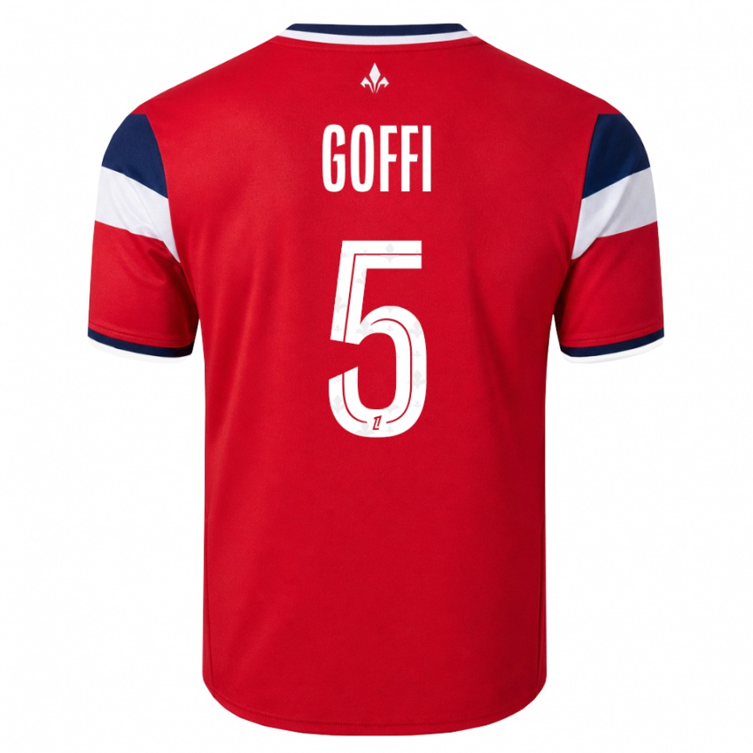 גברים Maxima Goffi #5 אדום לבן כחול מלכותי ג'רזי ביתית 2026/27 חולצה קצרה