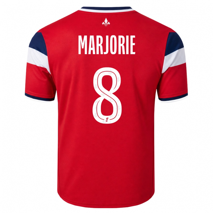 גברים Marjorie #8 אדום לבן כחול מלכותי ג'רזי ביתית 2026/27 חולצה קצרה