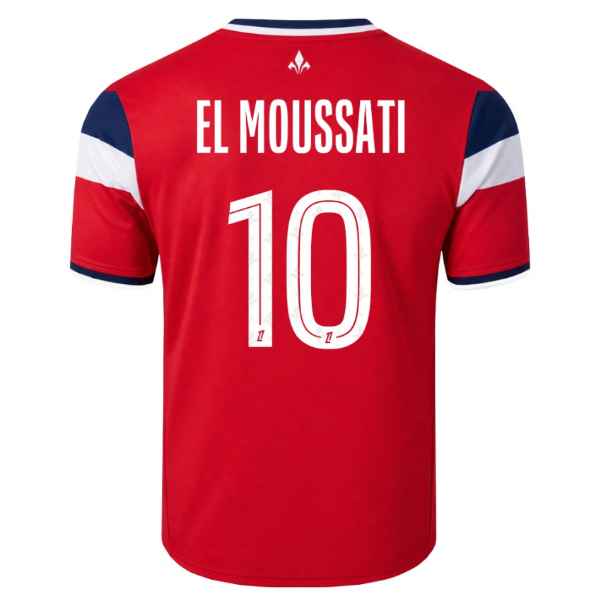 גברים Redouane El Moussati #10 אדום לבן כחול מלכותי ג'רזי ביתית 2026/27 חולצה קצרה