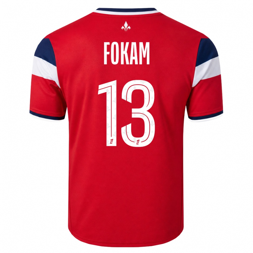 גברים Ulrich Fokam #13 אדום לבן כחול מלכותי ג'רזי ביתית 2026/27 חולצה קצרה