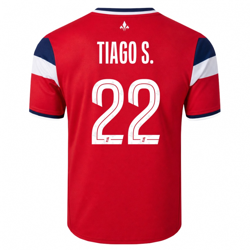 גברים Tiago Santos #22 אדום לבן כחול מלכותי ג'רזי ביתית 2026/27 חולצה קצרה