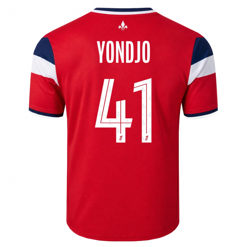 גברים Angel Yondjo #41 אדום לבן כחול מלכותי ג'רזי ביתית 2026/27 חולצה קצרה