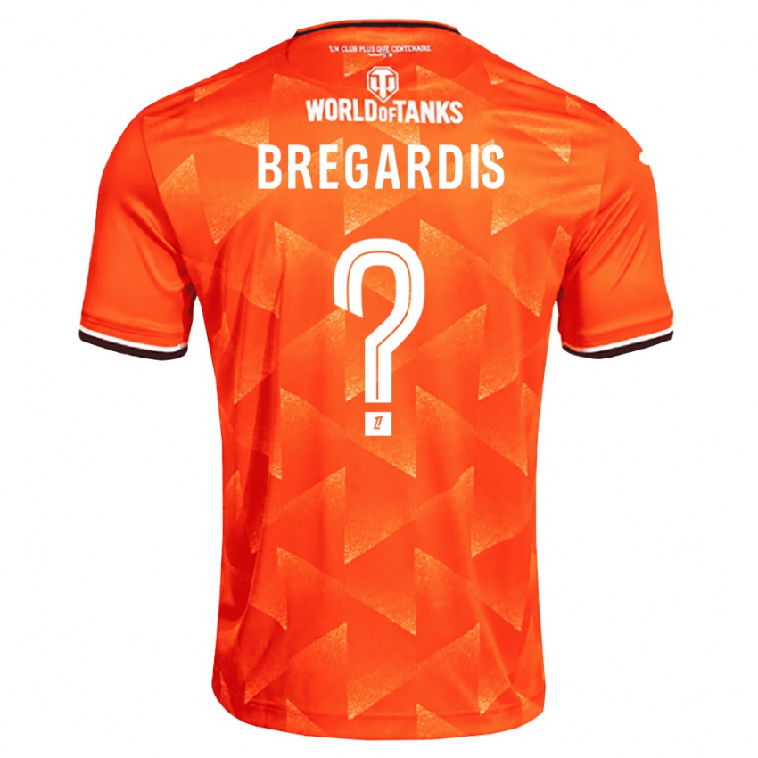גברים Tom Bregardis #0 כתום לבן שחור ג'רזי ביתית 2026/27 חולצה קצרה