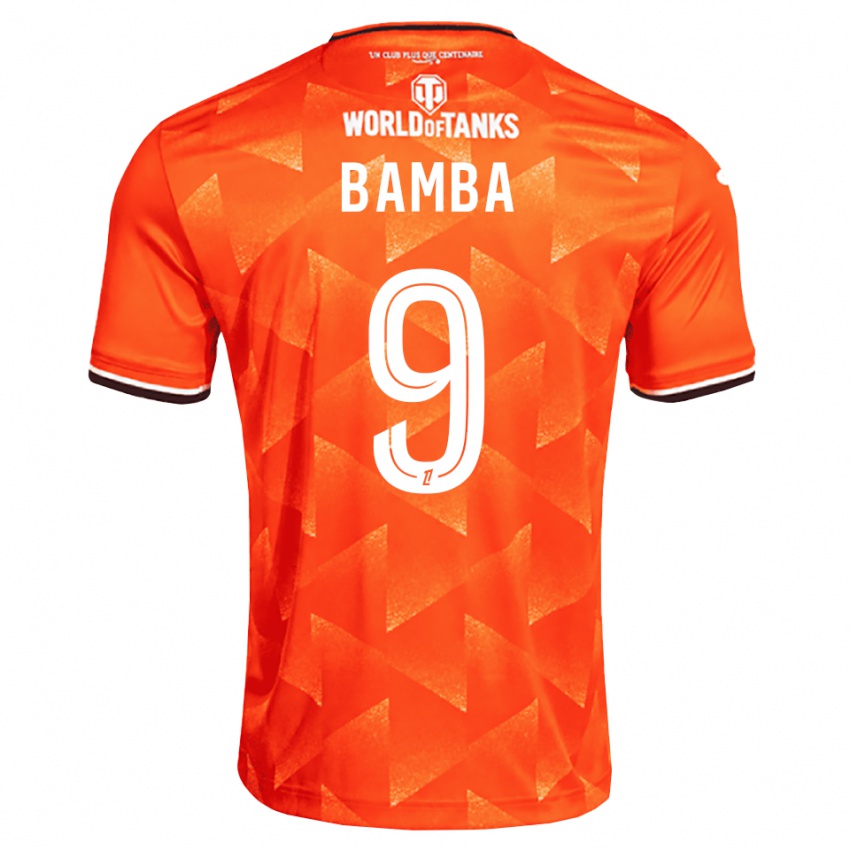 גברים Mohamed Bamba #9 כתום לבן שחור ג'רזי ביתית 2026/27 חולצה קצרה