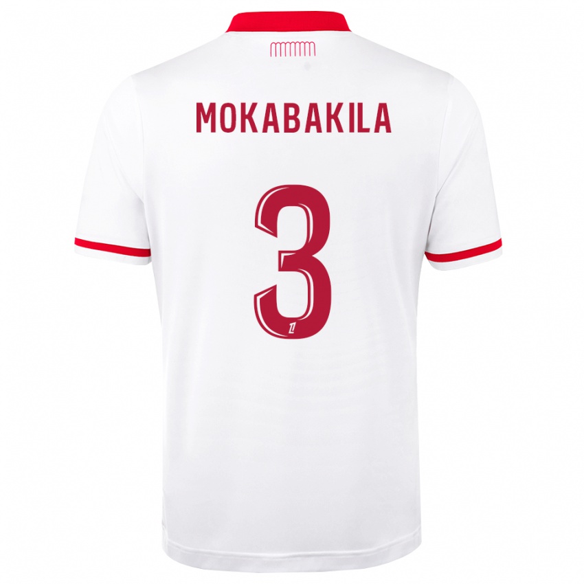 גברים Nick Mokabakila #3 אדום לבן ג'רזי ביתית 2026/27 חולצה קצרה