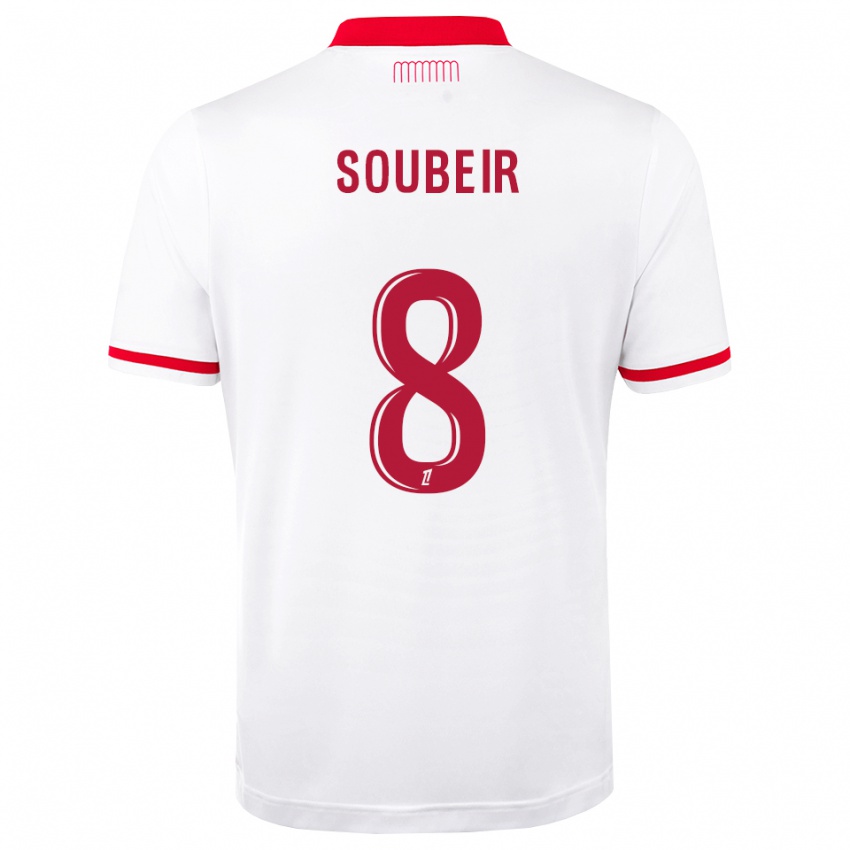 גברים Anis Soubeir #8 אדום לבן ג'רזי ביתית 2026/27 חולצה קצרה
