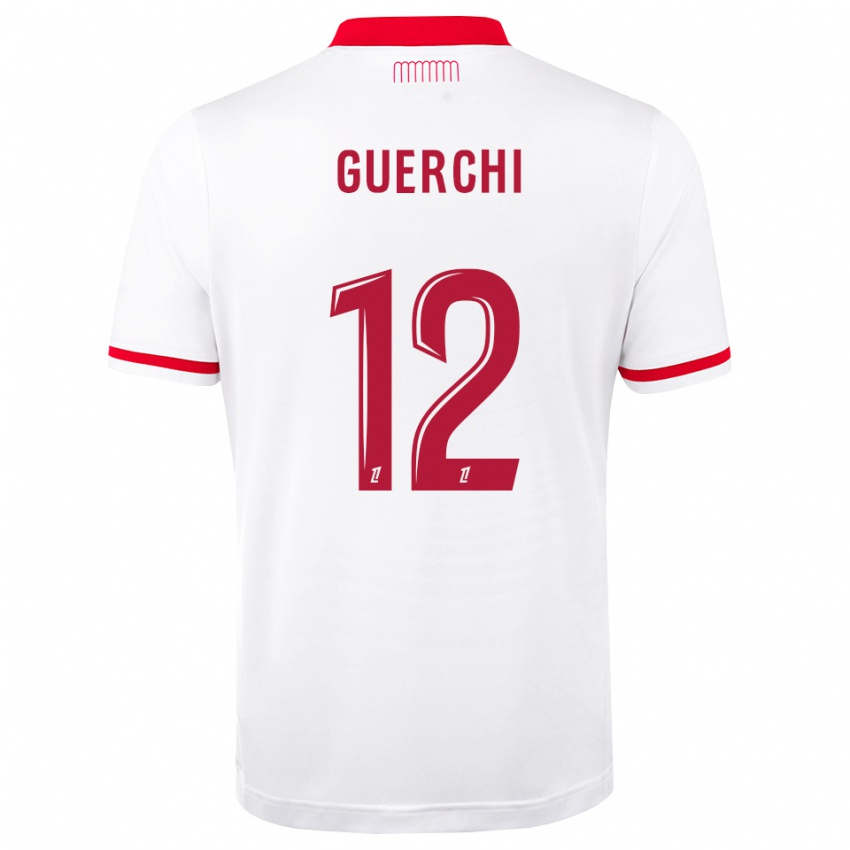 גברים Wassim Guerchi #12 אדום לבן ג'רזי ביתית 2026/27 חולצה קצרה