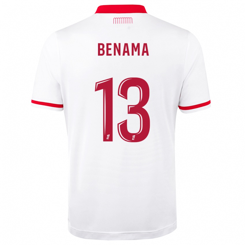 גברים Mayssam Benama #13 אדום לבן ג'רזי ביתית 2026/27 חולצה קצרה