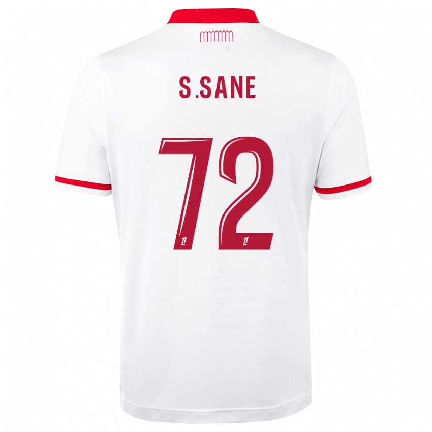 גברים Sadibou Sané #72 אדום לבן ג'רזי ביתית 2026/27 חולצה קצרה