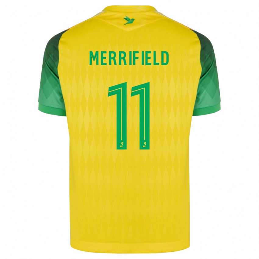 גברים Loan Merrifield #11 ירוק צהוב אדום ג'רזי ביתית 2026/27 חולצה קצרה