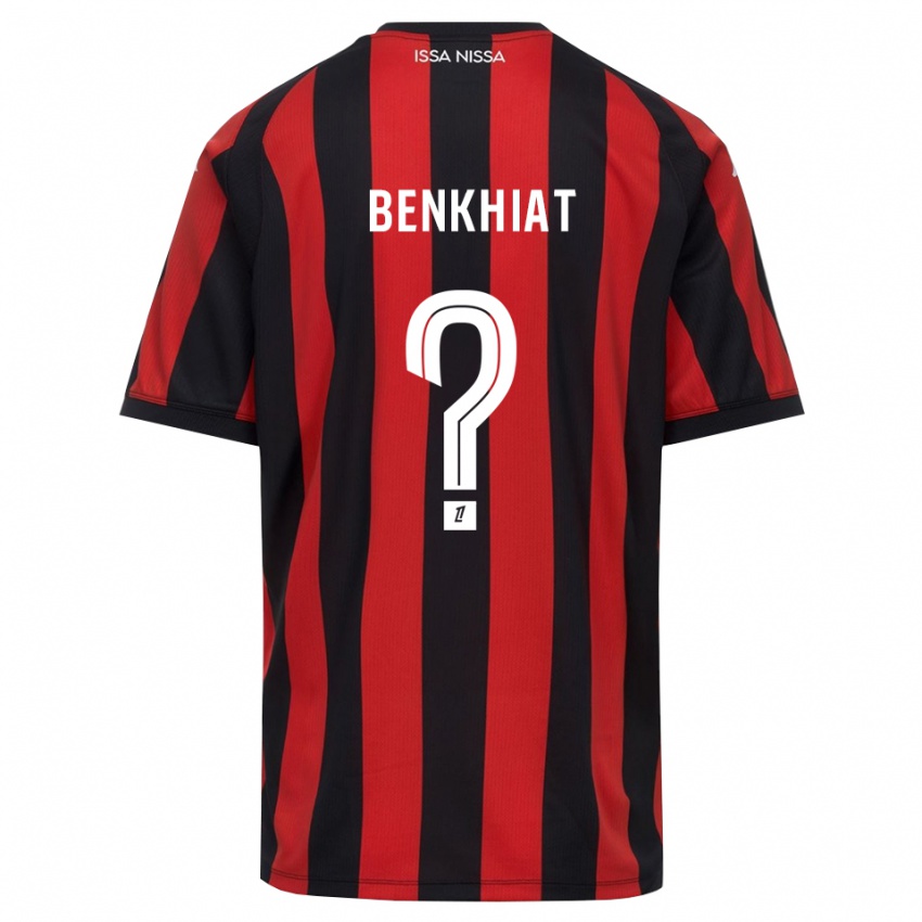 גברים Ramy Benkhiat #0 אדום שחור לבן ג'רזי ביתית 2026/27 חולצה קצרה