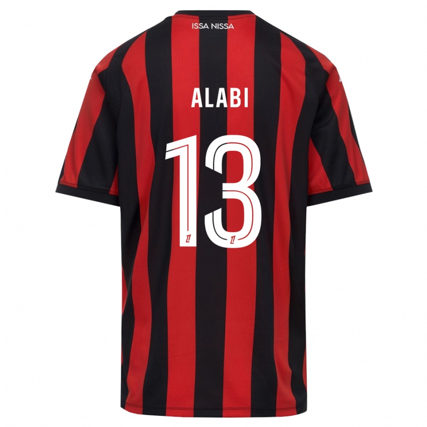 גברים Kayyum Alabi #13 אדום שחור לבן ג'רזי ביתית 2026/27 חולצה קצרה