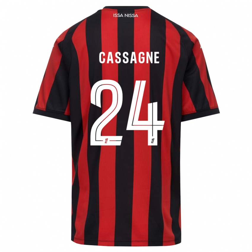 גברים Léa Cassagne #24 אדום שחור לבן ג'רזי ביתית 2026/27 חולצה קצרה