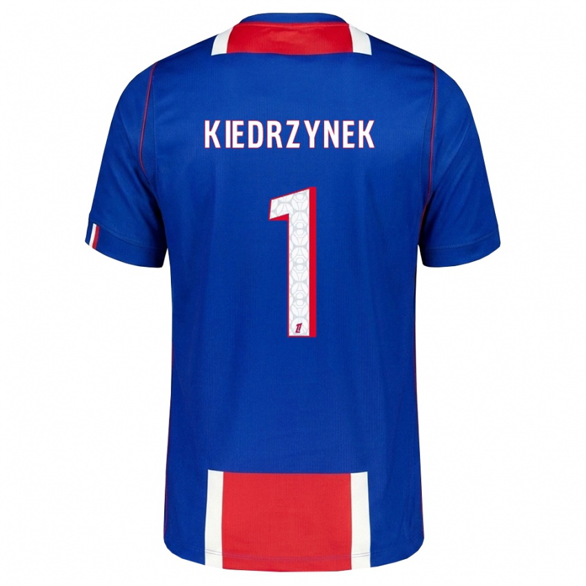 גברים Katarzyna Kiedrzynek #1 אדום לבן כחול ג'רזי ביתית 2026/27 חולצה קצרה