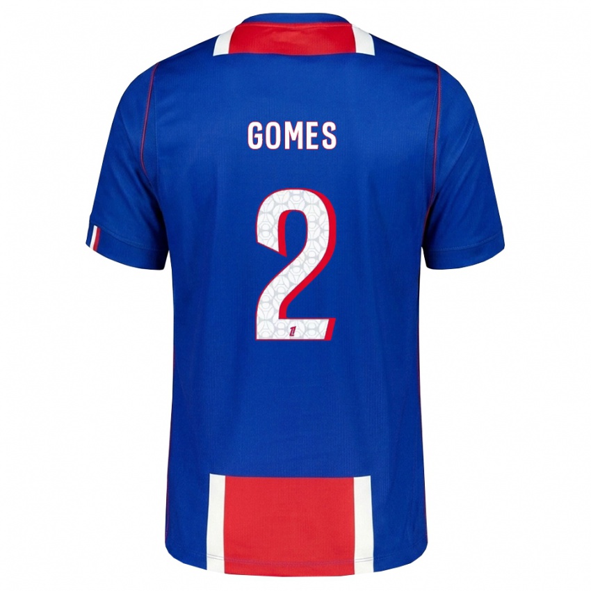 גברים Nicolas Gomes #2 אדום לבן כחול ג'רזי ביתית 2026/27 חולצה קצרה