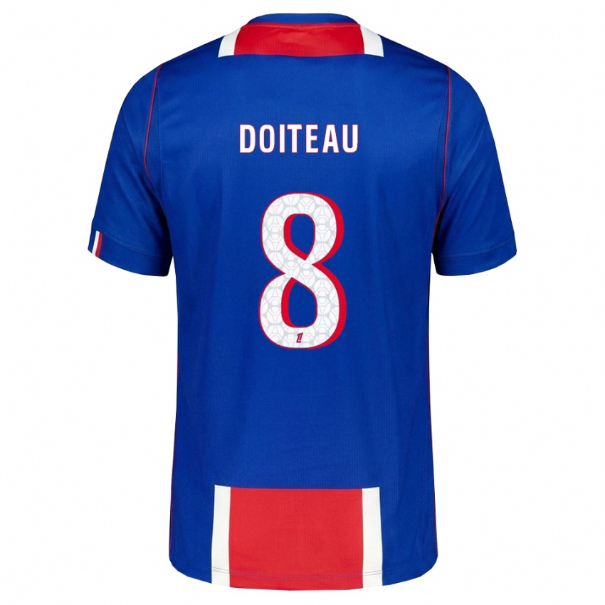 גברים Benoit Doiteau #8 אדום לבן כחול ג'רזי ביתית 2026/27 חולצה קצרה
