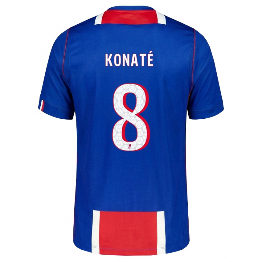 גברים Seydou Konaté #8 אדום לבן כחול ג'רזי ביתית 2026/27 חולצה קצרה