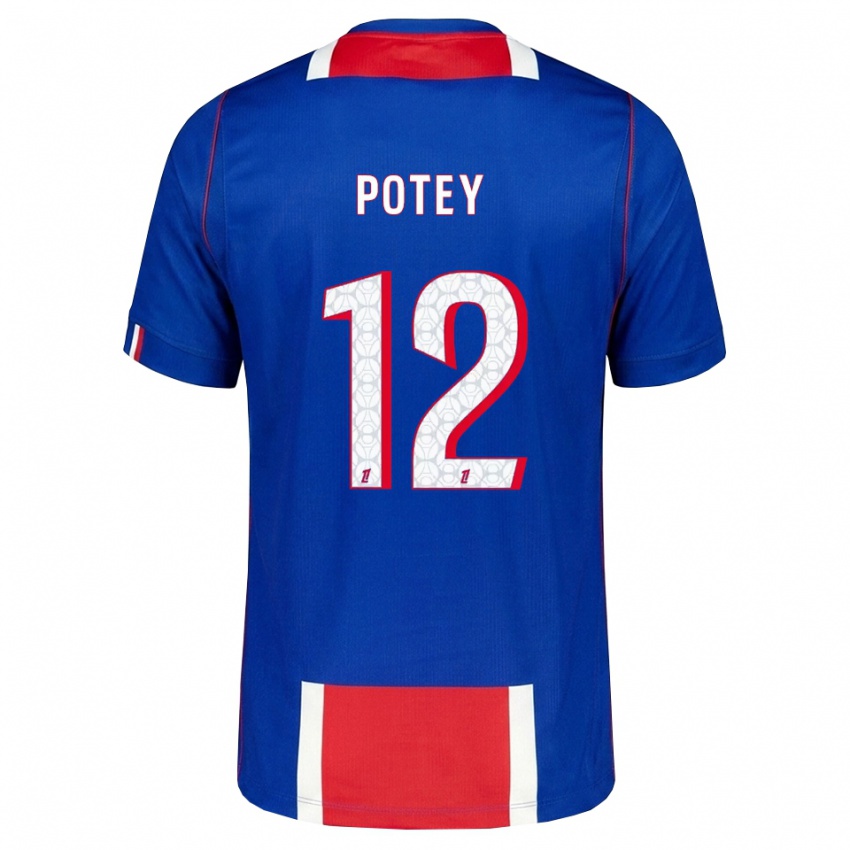 גברים Keahson Potey #12 אדום לבן כחול ג'רזי ביתית 2026/27 חולצה קצרה