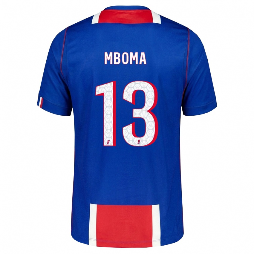 גברים Harryl Mboma #13 אדום לבן כחול ג'רזי ביתית 2026/27 חולצה קצרה