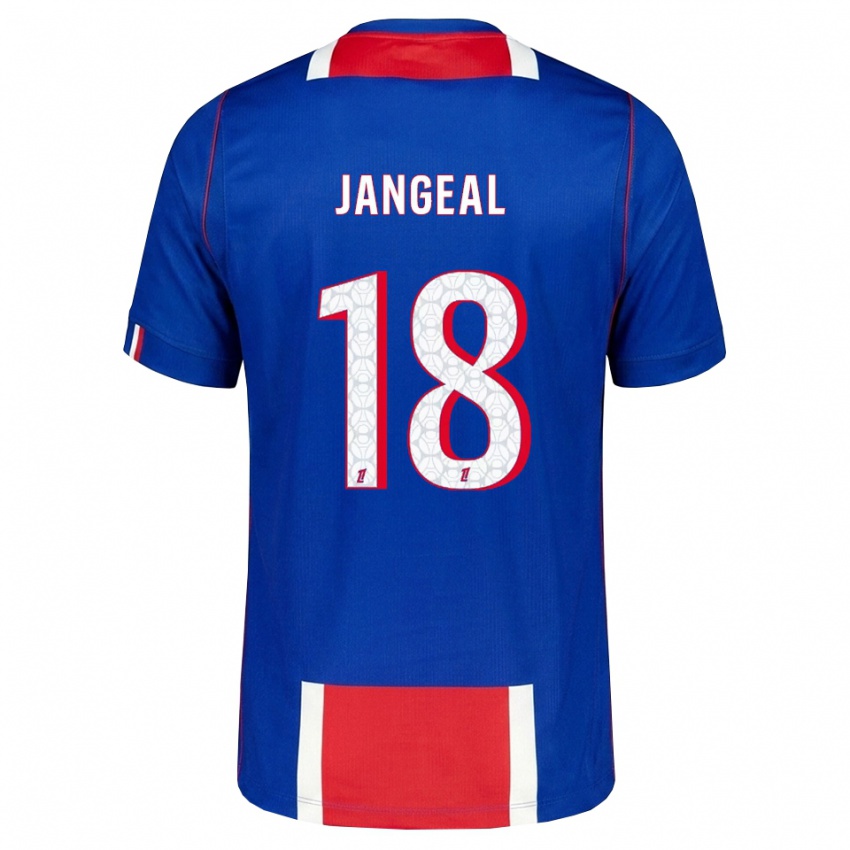 גברים Mathis Jangeal #18 אדום לבן כחול ג'רזי ביתית 2026/27 חולצה קצרה