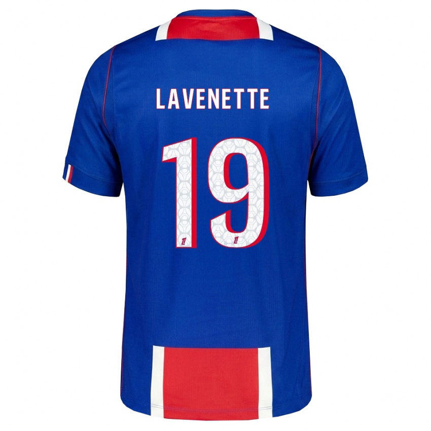 גברים Mathias Lavenette #19 אדום לבן כחול ג'רזי ביתית 2026/27 חולצה קצרה