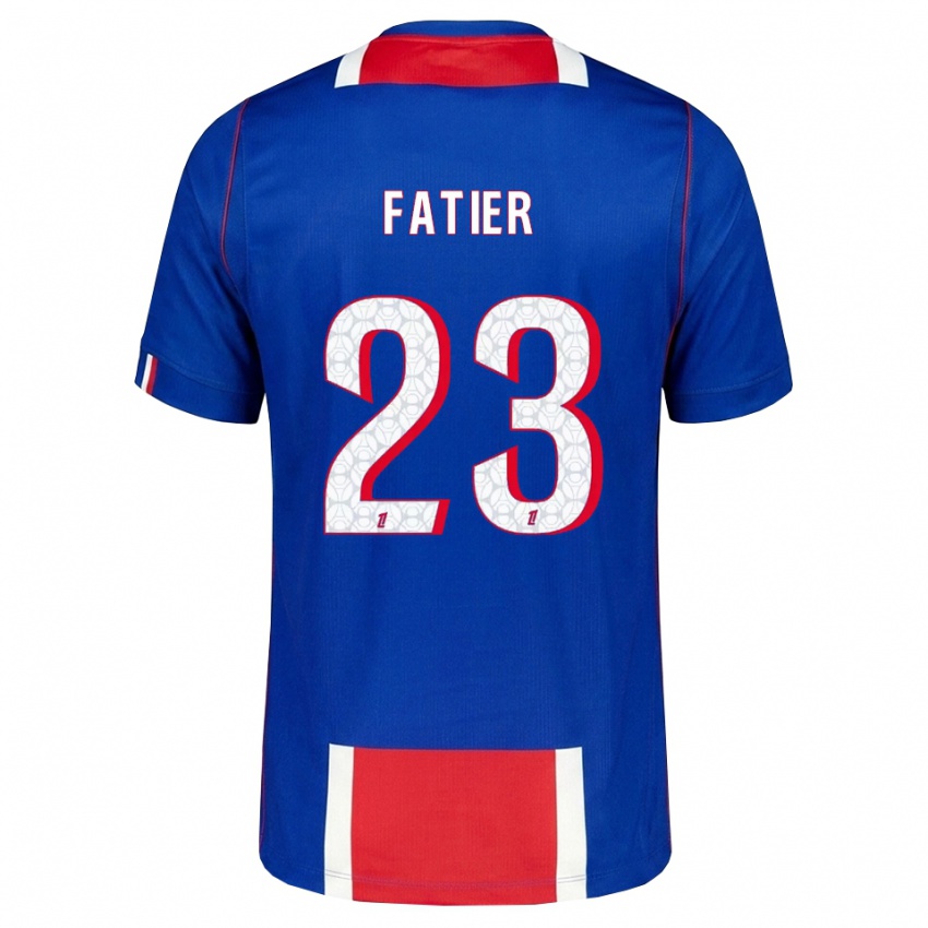 גברים Noémie Fatier #23 אדום לבן כחול ג'רזי ביתית 2026/27 חולצה קצרה