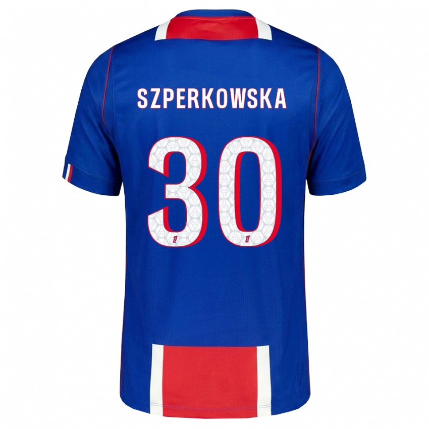 גברים Oliwia Szperkowska #30 אדום לבן כחול ג'רזי ביתית 2026/27 חולצה קצרה