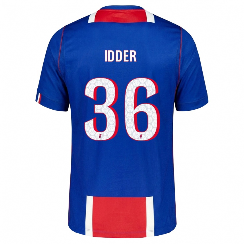 גברים Younes Idder #36 אדום לבן כחול ג'רזי ביתית 2026/27 חולצה קצרה