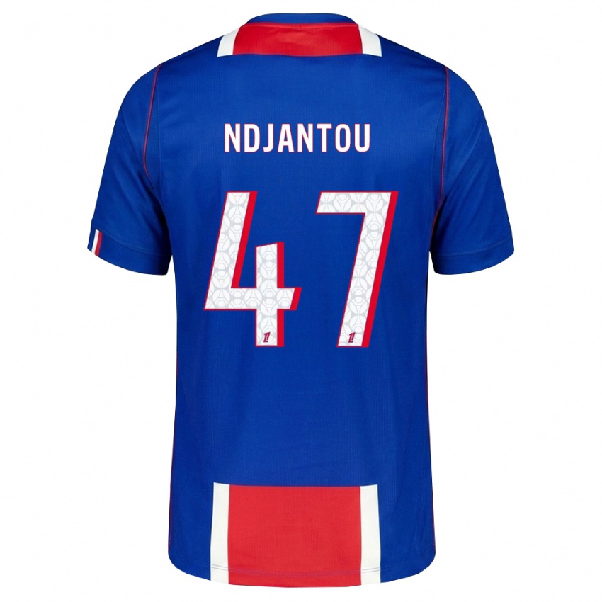 גברים Quentin Ndjantou #47 אדום לבן כחול ג'רזי ביתית 2026/27 חולצה קצרה