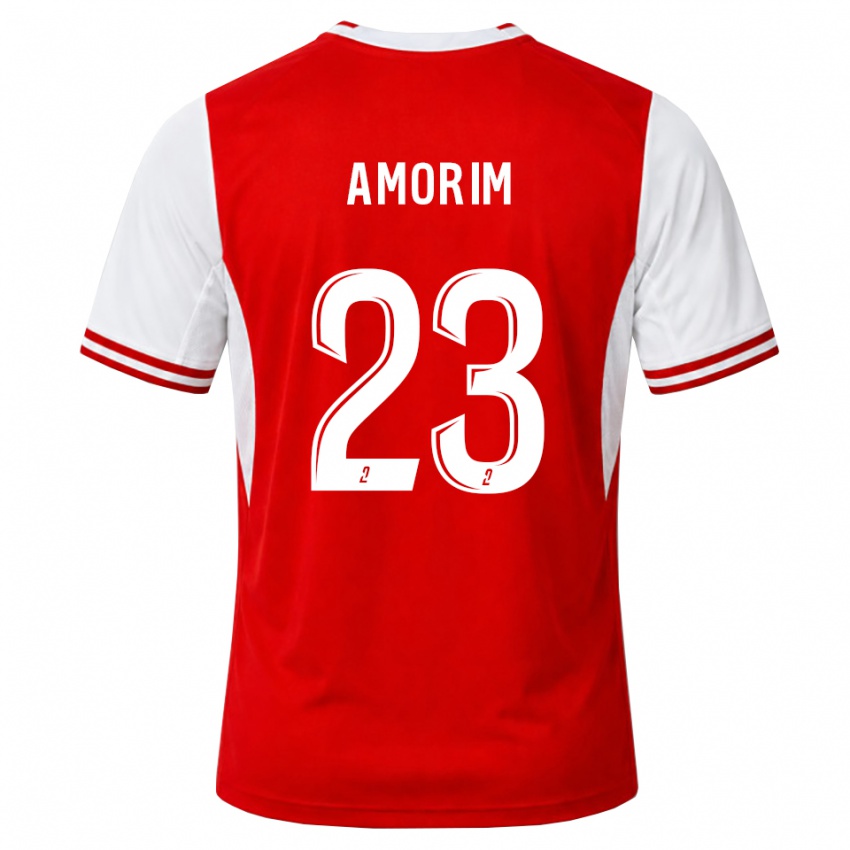 גברים Théo Amorim #23 אדום לבן ג'רזי ביתית 2026/27 חולצה קצרה