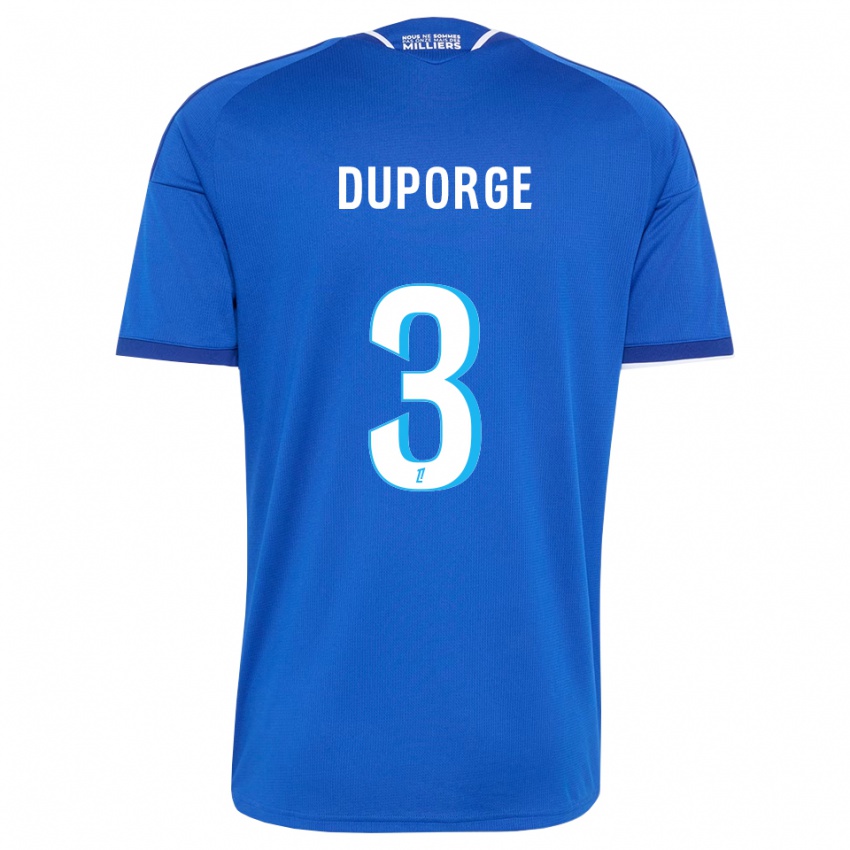גברים Morgane Duporge #3 כחול מלכותי לבן ג'רזי ביתית 2026/27 חולצה קצרה