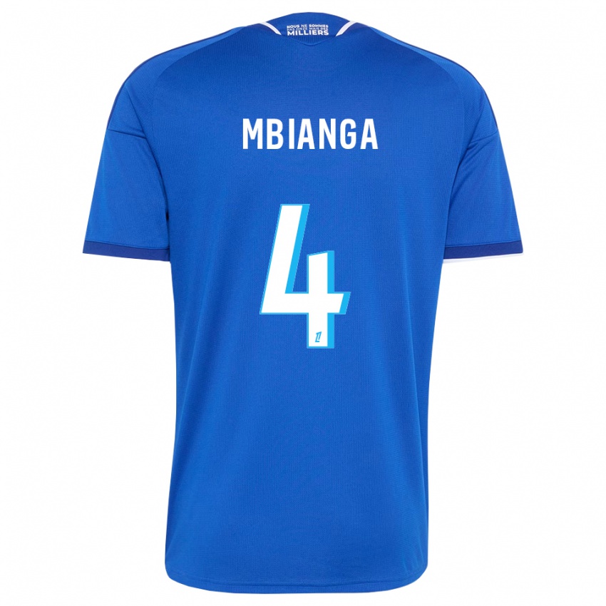 גברים Yvan Mbianga #4 כחול מלכותי לבן ג'רזי ביתית 2026/27 חולצה קצרה