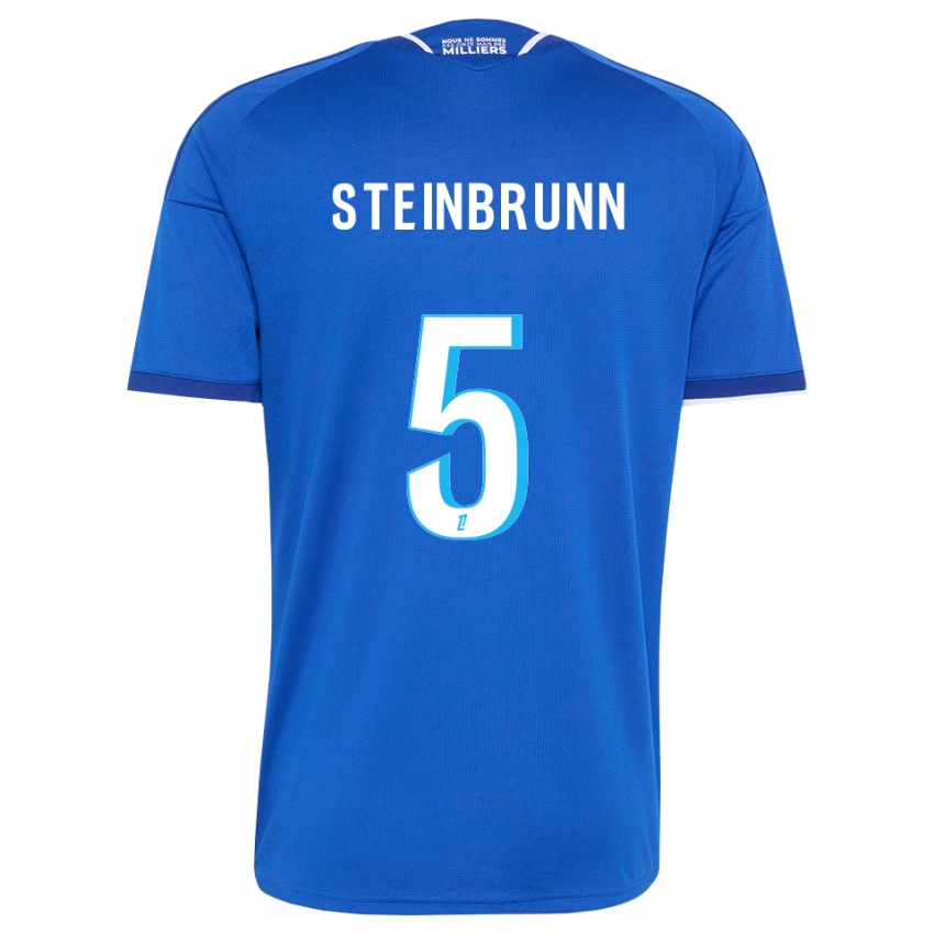 גברים Théo Steinbrunn #5 כחול מלכותי לבן ג'רזי ביתית 2026/27 חולצה קצרה