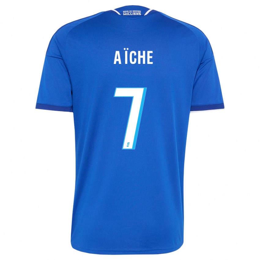 גברים Yassine Aïche #7 כחול מלכותי לבן ג'רזי ביתית 2026/27 חולצה קצרה