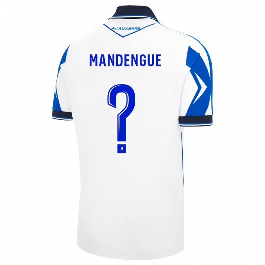 גברים Rayan Mandengue #0 שחור לבן כחול ג'רזי ביתית 2026/27 חולצה קצרה