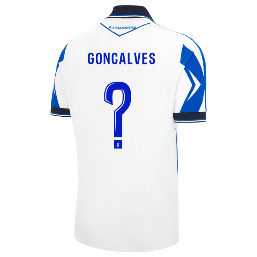 גברים Sorène Goncalves #0 שחור לבן כחול ג'רזי ביתית 2026/27 חולצה קצרה
