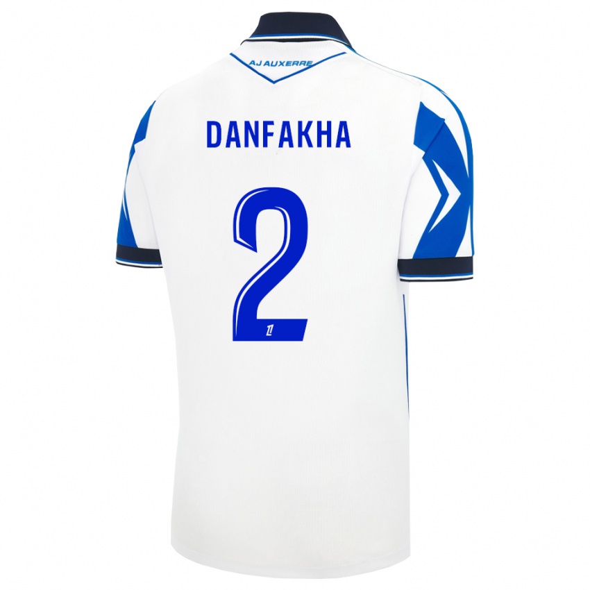 גברים Salimou Danfakha #2 שחור לבן כחול ג'רזי ביתית 2026/27 חולצה קצרה