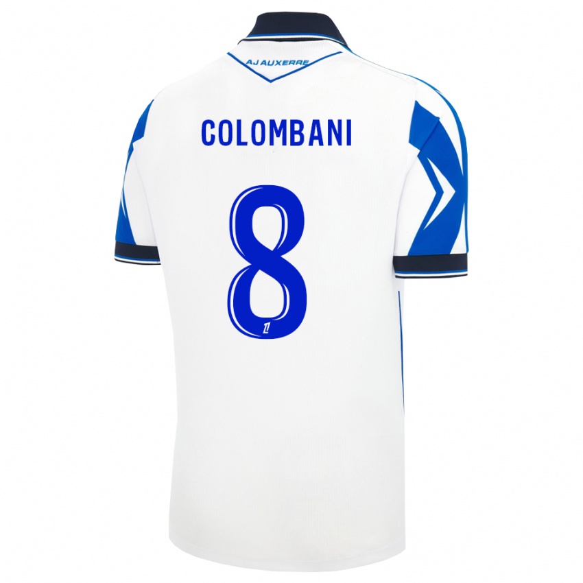 גברים Tiahiti Colombani #8 שחור לבן כחול ג'רזי ביתית 2026/27 חולצה קצרה