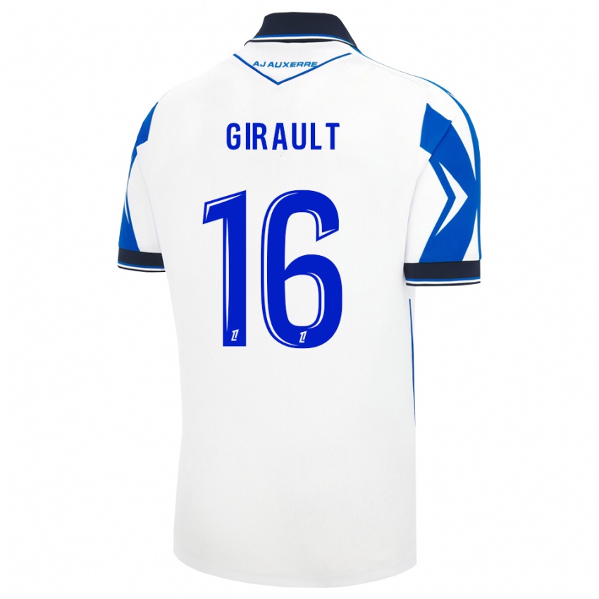 גברים Arthur Girault #16 שחור לבן כחול ג'רזי ביתית 2026/27 חולצה קצרה