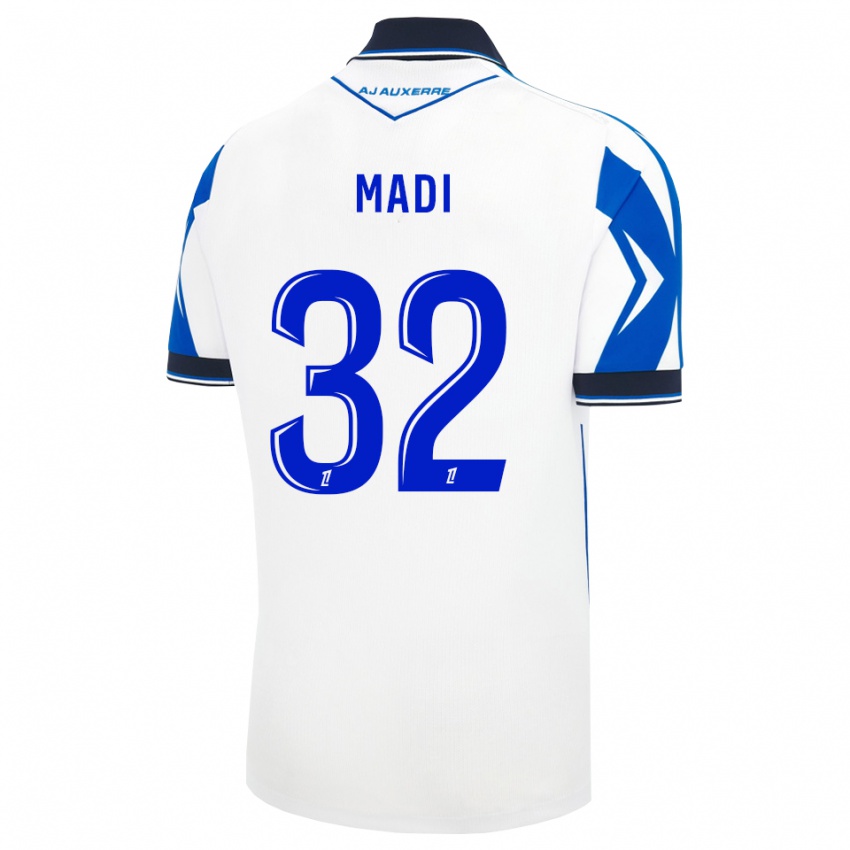 גברים Kylian Madi #32 שחור לבן כחול ג'רזי ביתית 2026/27 חולצה קצרה